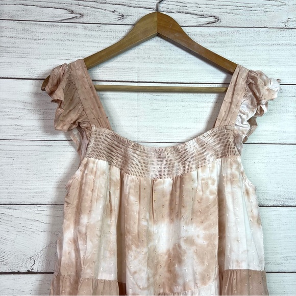 TALULAH Women’s Short Sleeve Pink and White Print Casual Summer Dress Size L - Picture 4 of 10